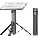 UranGlyx Starlink Mini Battery Pack, 6-Hour Runtime, 166Wh/45000mAh, Starlink Mini Power Stand with Integrated Tripod, Built-in Type-C Fast Charging for Outdoor &amp; Remote Work, IP67 Waterproof