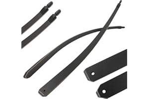 Black Hunter Orginal Longbow Limbs 20-60lbs Replacement Laminated Longbow Limb for Hunting Suitable for Right Hand Bow Kit