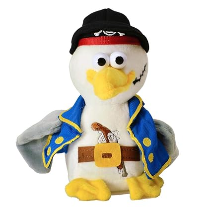 trendaffe Laber Piraten Möwe Kuscheltier mit Sprachwiedergabe - Laber-Piraten-Möwe Stofftier Plüschtier