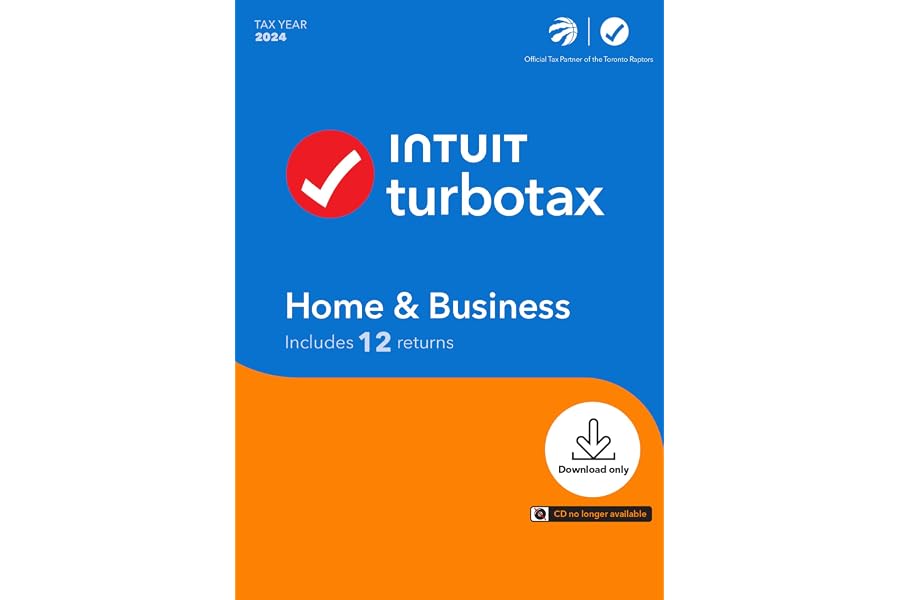 TurboTax Home & Business 2024 - 12 Returns - English - Windows - Digital Download [PC Online code]