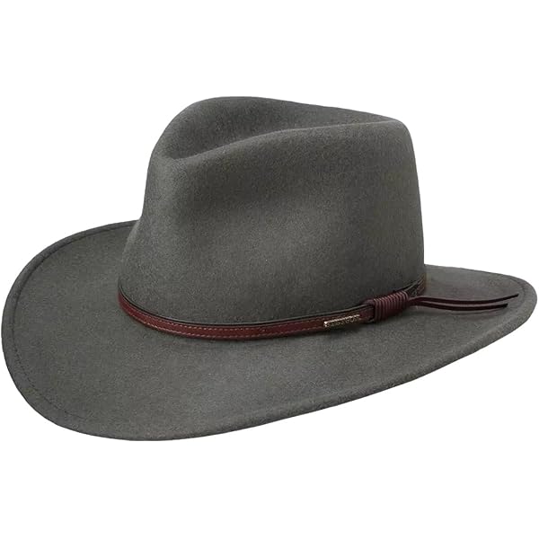 Stetson and Dobbs SWGRBL-2132 Men's Grey Bull Cowboy Hat