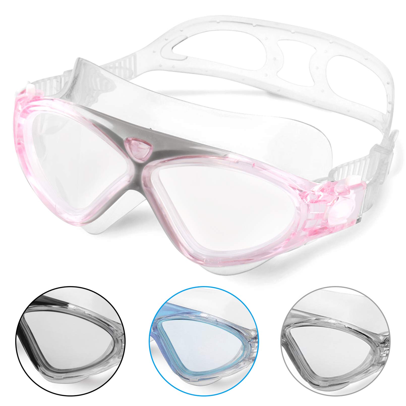 Winline Swimming Goggles for Adults and Kids,Anti Fog No Leakage Clear Vision UV Protection Comfortable,Professional Swim Goggles for Men Women Boys Girls Children — image 1