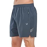 NORTHYARD Men's Athletic Running Shorts 5" Quick Dry Lightweight with Zip Pockets Gym Workout Active