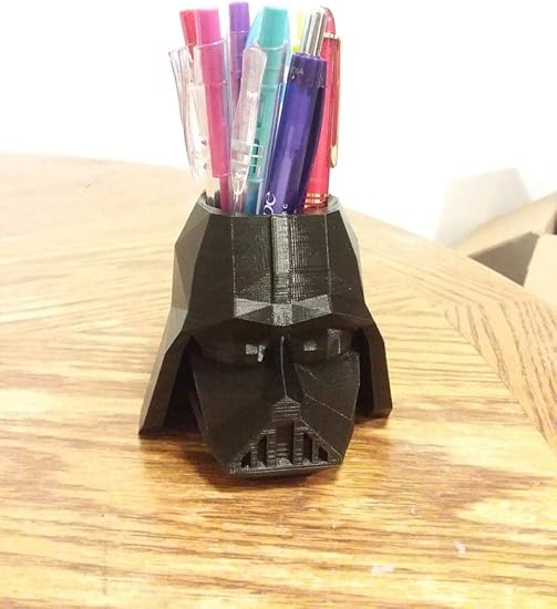 Amazon Com Darth Vader Pen Holder Pencil Cup Pencil Holder 3d Printed Star Wars Gift Office Decor Desk Accessories Nerdy Gift Pen Cup Office Products