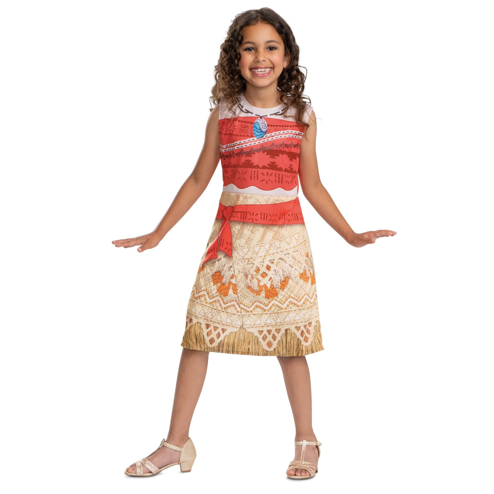 Disney Official Moana Costume for Kids, Princess Dress Up, Fancy Outfit, World Book Day, Maui Costume, Standard Size S — image 1