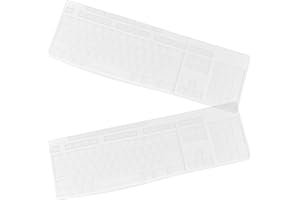 Zerodeko Protective Keyboard Covers Mk270 2Pcs Silicone Waterproof Ultra Thin for Computer Accessories