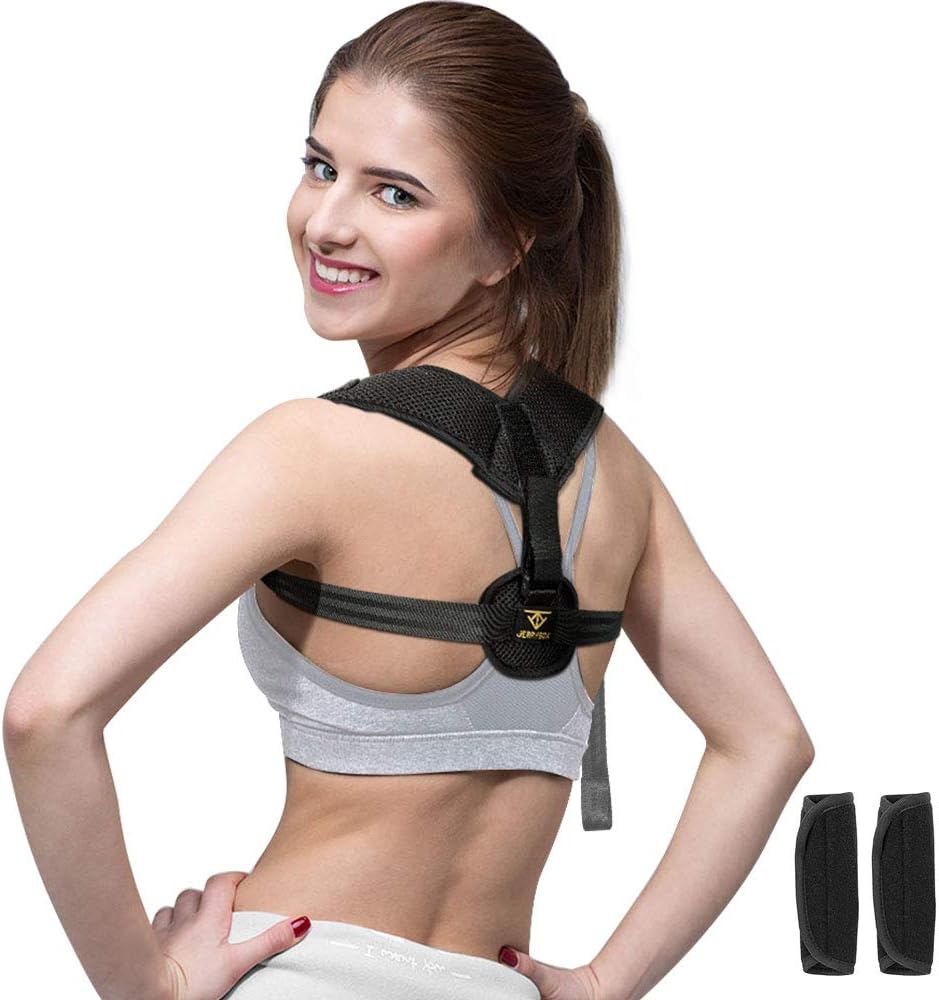 Posture Corrector for Men and Women, Jerrybox Back Brace for Clavicle Support and Providing Pain Relief from Neck, Back & Shoulder