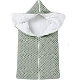 LLmoway Baby Receiving Blanket Boys Girls Soft Knit Swaddle Warm Newborn Wrap Sleeping Bag for Infant 0-12 Months Green