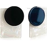 JNONL Vintage 70s 80s Minimalist Round Square Acrylic Dangle Drop Earrings Chic Lightweight Large Geometric Stud Earrings For Women