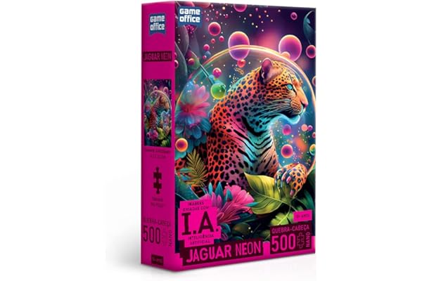Toyster - Quebra-cabeça: IA: Jaguar Neon - 500 peças nano - Game Office