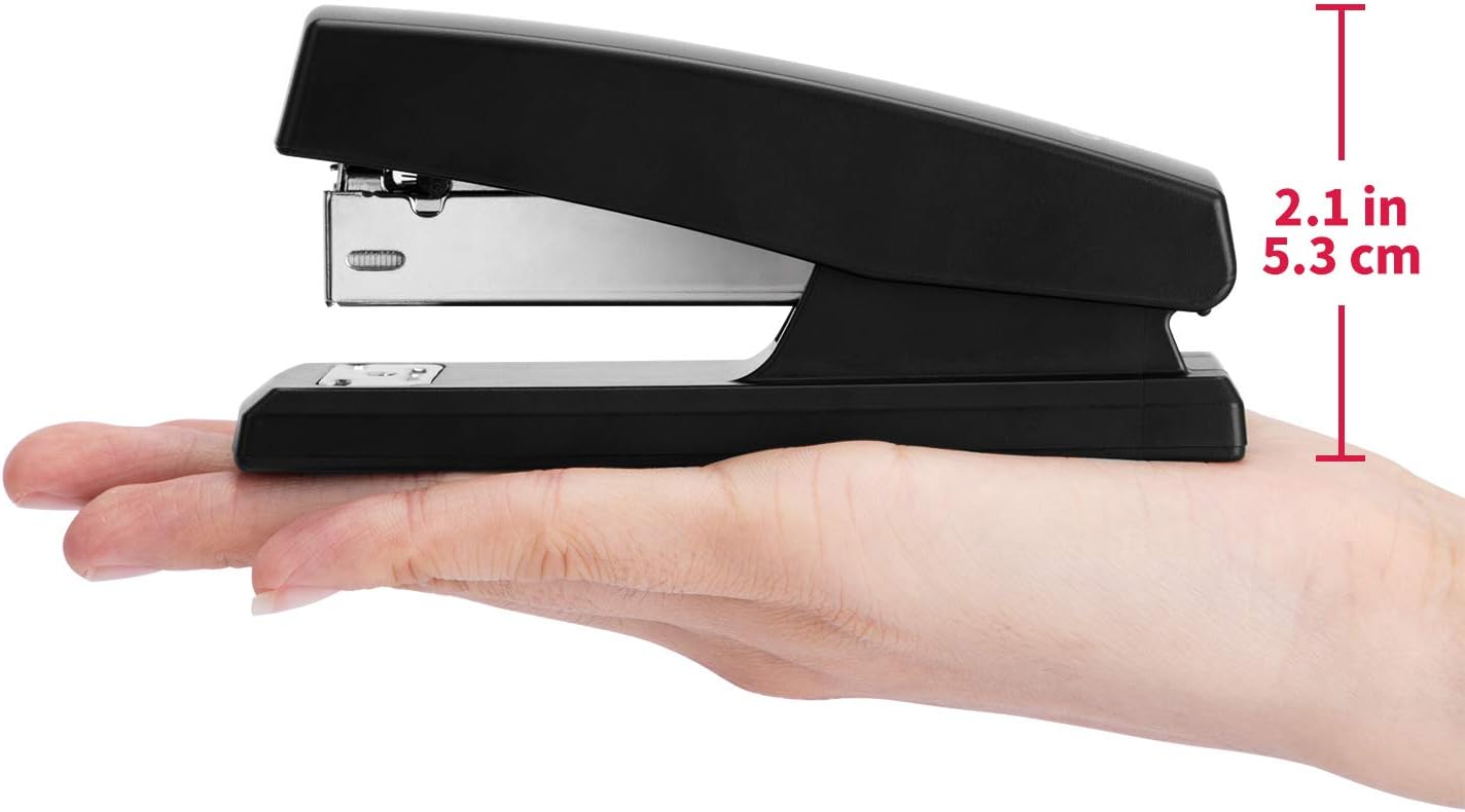 Deli Stapler, Desktop Staplers with 640 Staples, Office Stapler, 25 Sheet Capacity, Black : Office Products