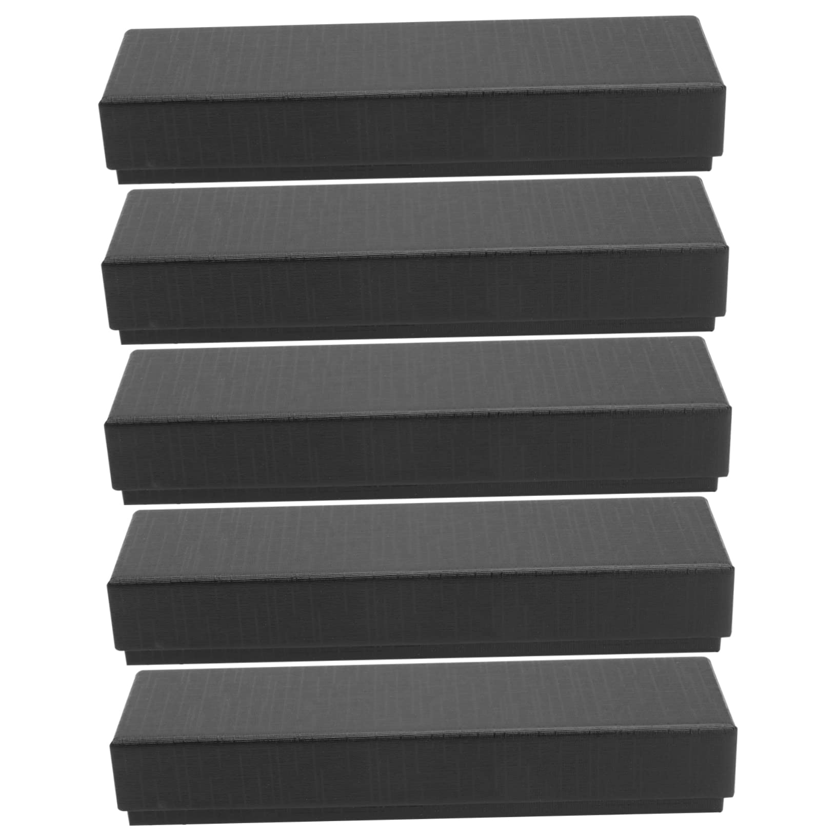 HAPINARY 5pcs Elegant Paper Stationery Case Pen Storage Bookmark Box Present for Students Colleagues Design with Protective Sponge Interior