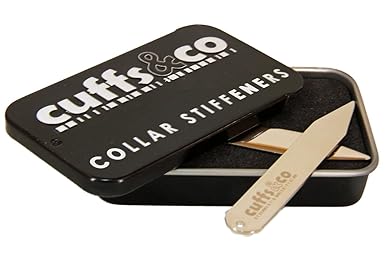 Cuffs & Co 20 Stück Metall-Kragenstäbchen