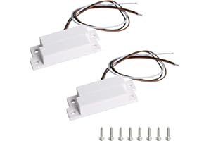 AOJE LINK-ELECTRIC Aoje-Link 2Sets RC-32 Magnetic Reed Switch Normally Open Closed NC + NO Door Alarm Window Security, Magnetic Door Switch, Magnetic Contact Switch, ABS