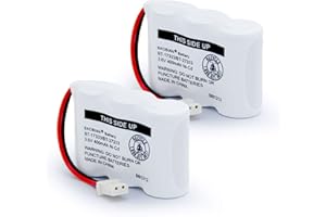 BAOBIAN BT17333/BT27333 Cordless Phone Battery BT-17333 BT-27333 BT17233 BT27233 CS2111 01839 CLT3500 GESPCH06 43-3215 2/3AA 3.6v 400mAh (Pack of 2)