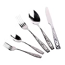 Besli New 20 Pieces Stainless Steel Flatware Set Includes 4 Dinner Knives, 4 Salad Forks, 4 Dinner Forks, 4 Teaspoons, 4 Tablespoons, Service for 4