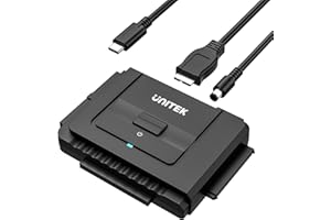 Unitek USB C to IDE and SATA Converter External Hard Drive Adapter Kit for Universal 2.5/3.5 HDD/SSD Hard Drive Disk, One Tou