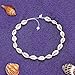 4 Pcs Shell Choker Necklace Chips 14 16 18 inch Seashell Short Hawaiian Boho Summer Beach Bohemia Jewelry Set Hawaii Waikiki Cowrie Beads Cord Pearls Pendants for Women Girls Necklaces