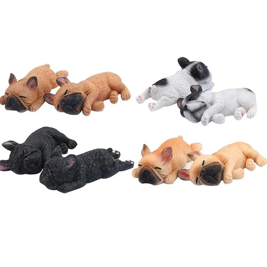 Set de 8 imanes de Bulldog Francés, PAWACA 3d estéreo Funny Animal ...