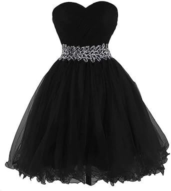 black tulle cocktail dress