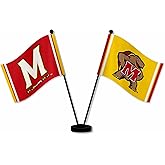 WinCraft Maryland Terrapins Desk and Table Top Flags