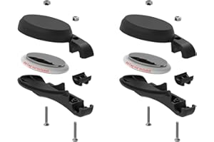 AMZPILOT Bike Hidden Mount for Airtag Under The Seat, Bike GPS Tracker Anti-Theft Protection. Waterproof Bicycle Saddle Holder for Most Bikes Seat Rails, and Two Install Adapters Included - 2 Pack