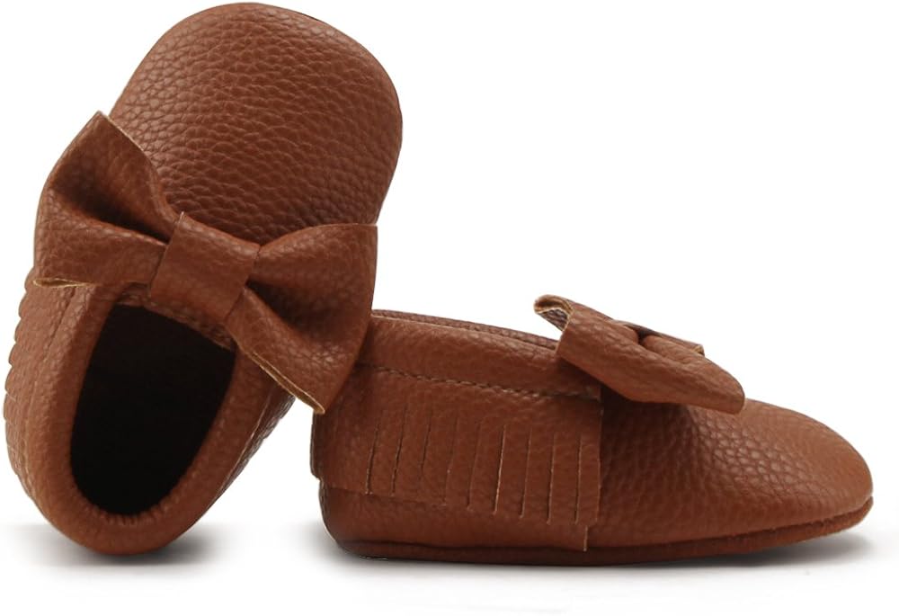  | OOSAKU Infant Toddler Baby Soft Sole PU Leather Bowknots Shoes | Ballet