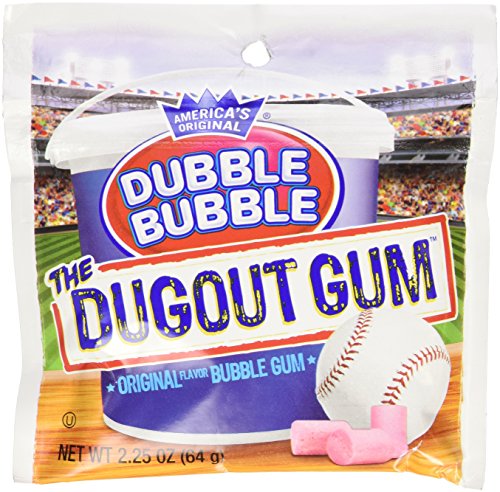 Original Dubble Bubble GUM the Dugout Gum 2.25 Oz Each ( 12 Pouches in a Pack )