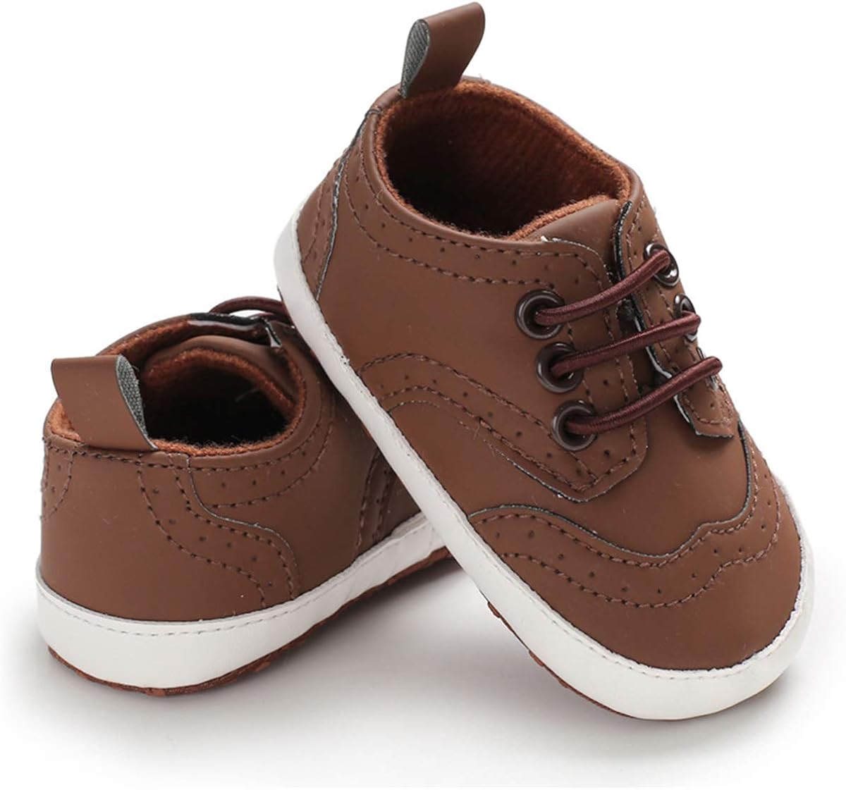  | BENHERO Baby Boys Girls Oxford Shoes Soft Sole PU Leather Moccasins Infant Toddler First Walkers Crib Dress Shoes Sneaker | Sneakers
