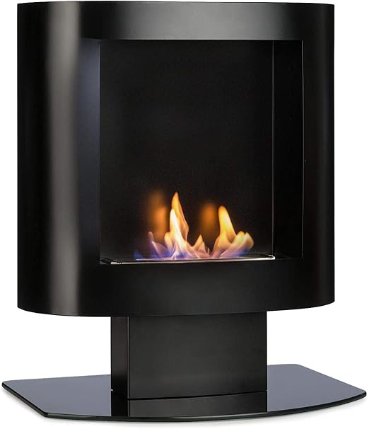 Oneconcept Phantasma Tower Ethanol Kamin Aus Edelstahl Und Glas Wand Oder Standkamin Flammeneffekt Sicherheitsbrenner Mit 600 Ml Fur 4 Stunden Brenndauer Integrierte Loschhilfe Indoor Schwarz Amazon De Baumarkt