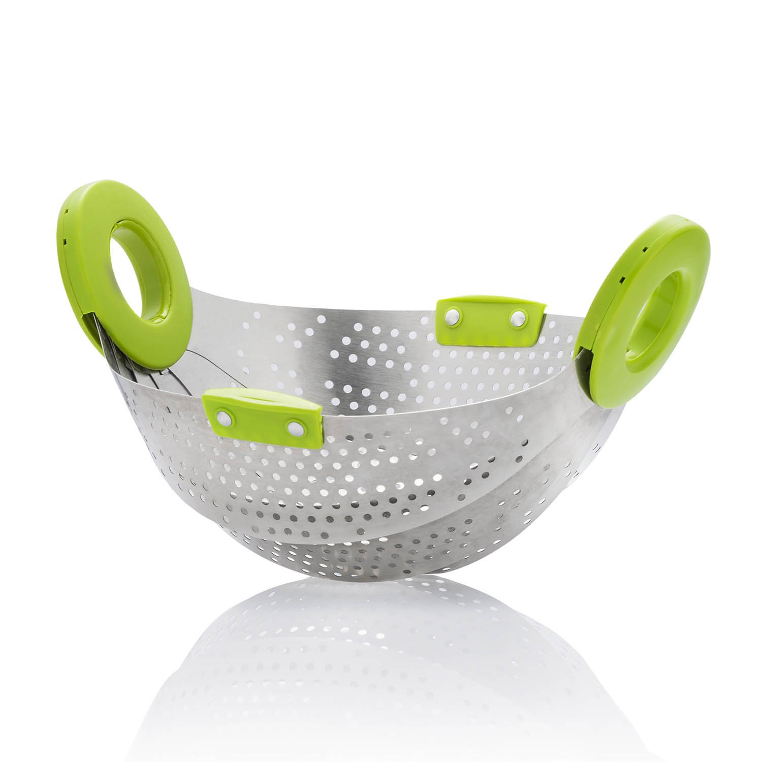 Stainless Steel Telescopic Kitchen Colander Collapsible draining Colander soap Strainer Foldable Pasta Strainer draining aid.