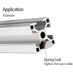 20 Pcs 2020 Series T Spring Nut, M4 Thread Roll in