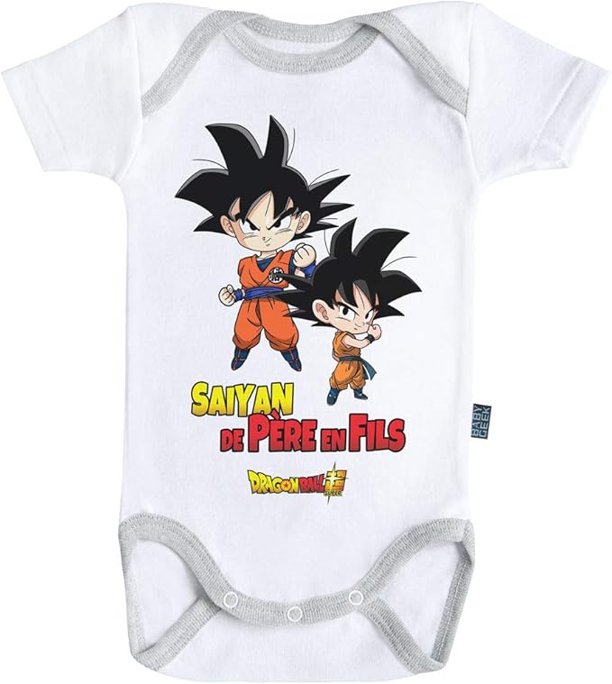 Super Saiyan Baby Geek Fusion Gotenks Body Bebe Manches Courtes Parent Dragon Ball Super Licence Officielle Vetements Bodys Et Combinaisons Helpacreche Co Za