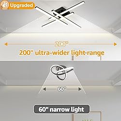 Modern LED Ceiling Light Fixture, Dimmable Close to