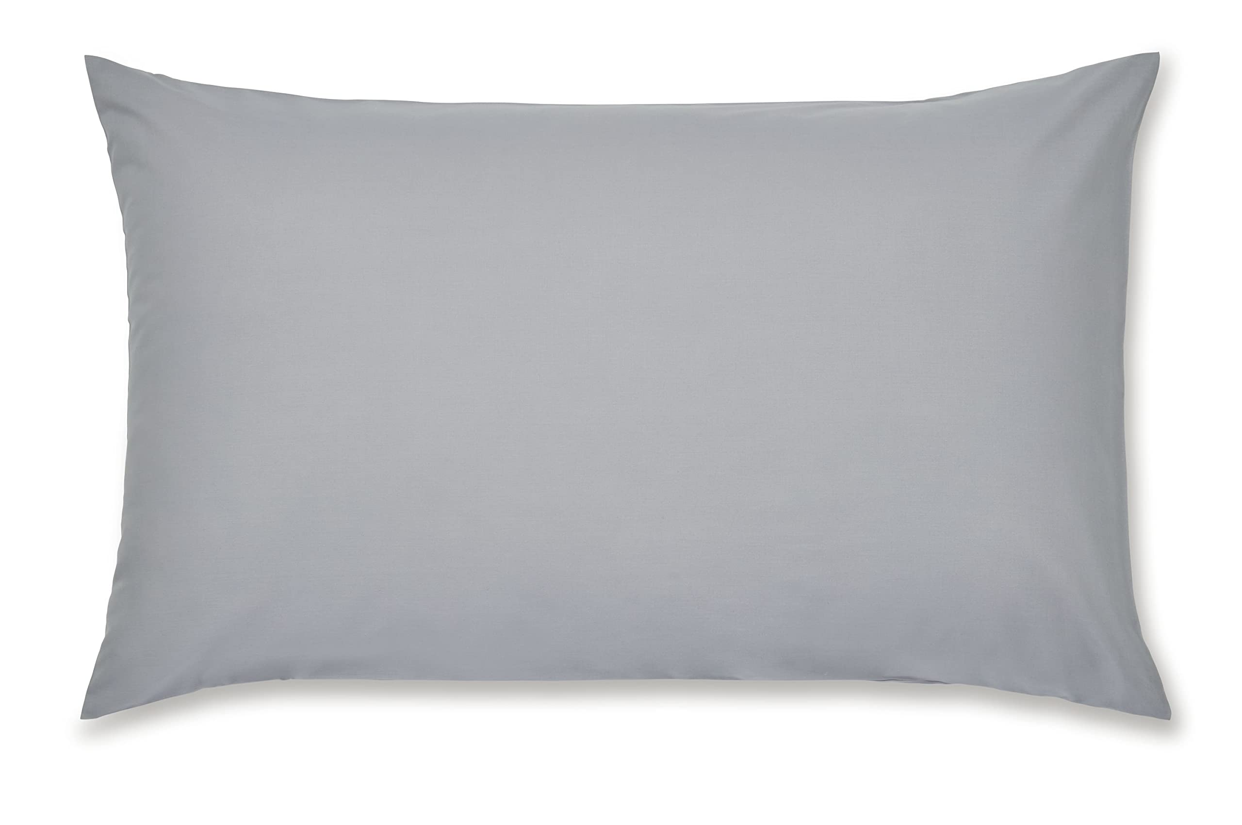 Catherine Lansfield Easy Iron Percale Standard Pillowcase Pair Grey