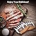 Upgraded Meat Claws - Premium Stainless Steel Meat Shredder with No-Slip Wooden Handle & BPA-Free Forks, Perfect for Shredding, Pulling, Handing, Lifting & Serving Pork, Turkey & Chicken (2 Pcs)