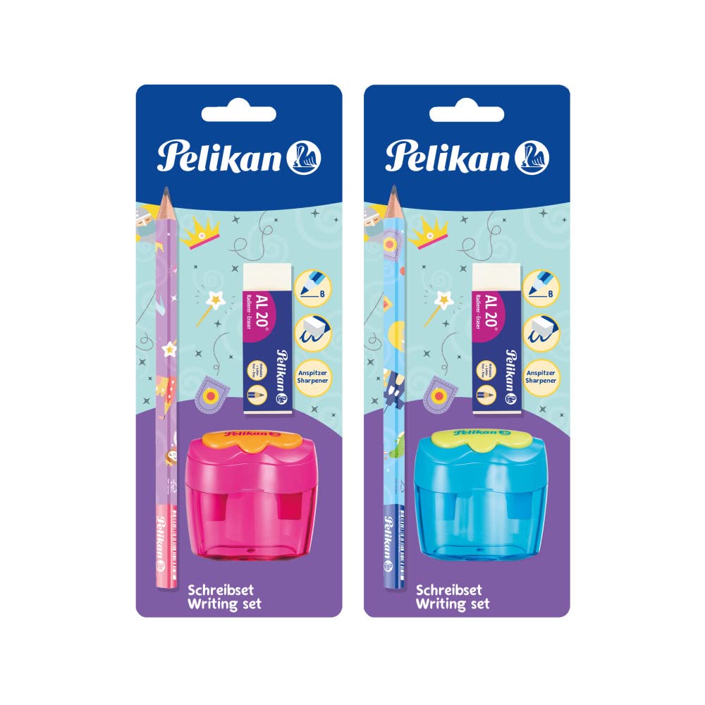 Pelikan 807432 starter set with learning to write pencil, eraser and sharpener
