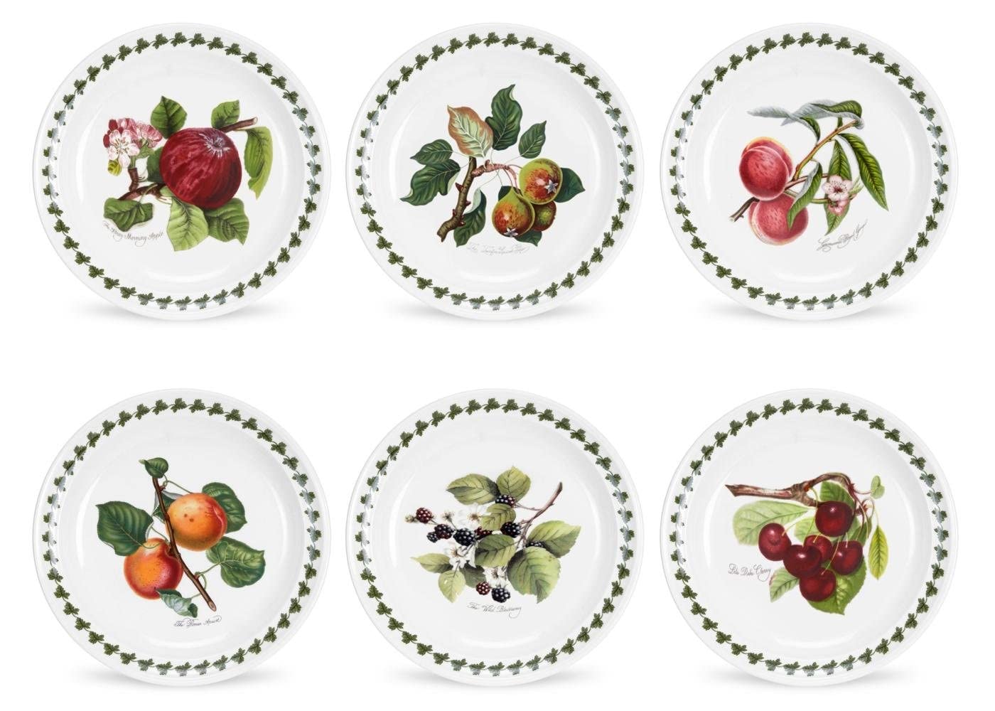 Portmeirion Home & Gifts Plate (R), Multi-colour, Set of 6