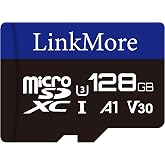 LinkMore XV13 128GB Micro SD Card, microSDXC, A1 U3 V30, Up to 95MB/s | Up to 95MB/s read and 60MB/s write; SD adapter included; for cameras and devices with compatible card slots
