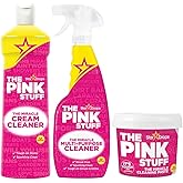The Pink Stuff 3-Pack Bundle | The Pink Stuff Miracle Cleaning Paste 500ml, Multi-Purpose Spray 750ml, And Cream Cleaner 500m