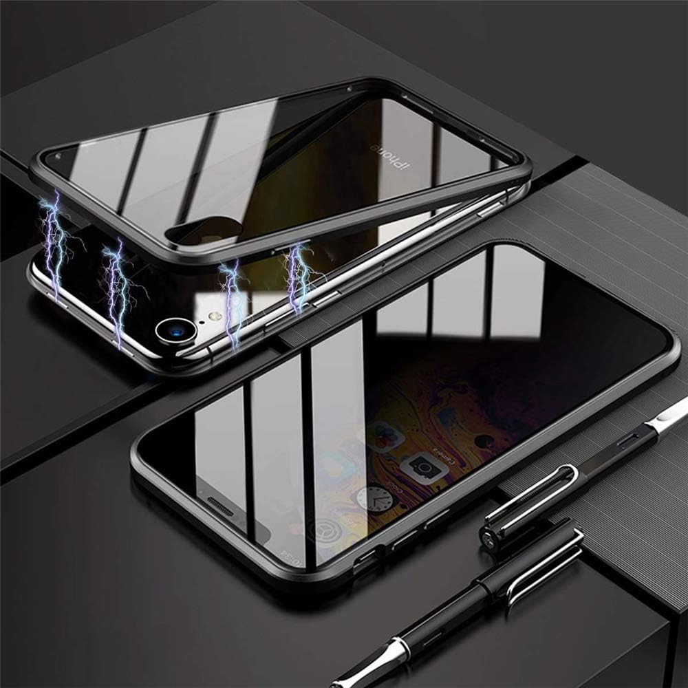 Anti-peep Magnetic Phone Case Double Side(Original Quality) (Black, for iPhone X/XS)