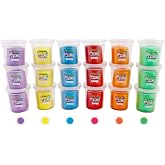Crayola Cosmic Sparkle Dough, 18 Tubs x 3oz Shimmer in Bright Colors, Special Effects, Non-Toxic Modeling Dough for Kids, Classroom Supplies, Party Favors &amp; Preschool Toys, Ages 2+