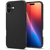 Spigen Essential Sand Blast Designed for iPhone 16 Case (2024) [Military-Grade Protection] - Matte Black
