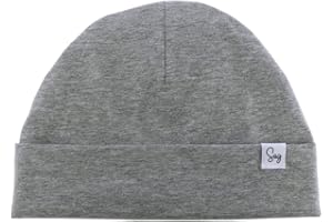 SUGARMELON Jersey Beanie Hat for Newborn Baby Boys Girls Silky Satin Lined Hats Bonnet Toddler Infant Little Kids Beanies Caps