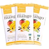 Chuao Chocolatier Totally Tangy Mango Gourmet Dark Chocolate Bars | Chile Lime Mango No Preservatives | For Gift Baskets, Christmas, Valentines, Birthday, Care Package | 3 Pack
