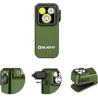 OLIGHT Oclip Pro EDC Flashlight with Flood, Red Light, Tri-Light Source 500 lumens Rechargeable Pocket Light, Easy to Magneti