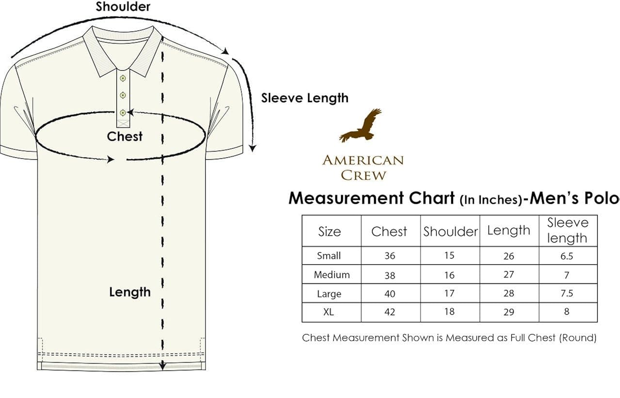 american crew men's polyester polo