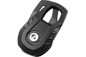 MILINI Snatch Block, 55,000 lbs (25T) Strength Recovery Off-Road Heavy Duty Winches Pulley for Synthetic Rope or Steel Cable, Universal Tackle Block for Truck, Tractor, ATV & UTV (Black)