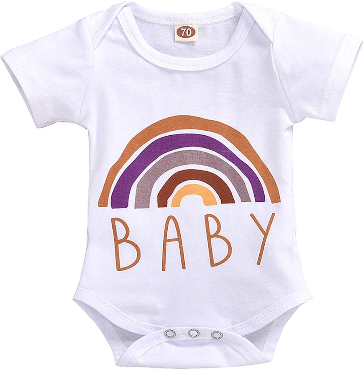 rainbow baby romper