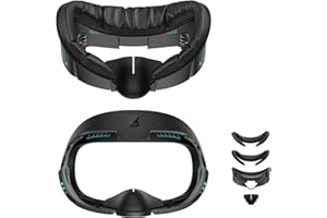 AMVR Face Cover Pad Facial Interface Compatible with Meta/Oculus Quest 3 Accessories, with 2 Soft PU Face Cushion Pad Replacement, NOT Compatible with Meta Quest 3S